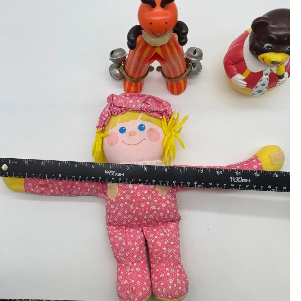 Vintage Kiddie Products First Years Musical Wobblers‎ Doll Toy lot